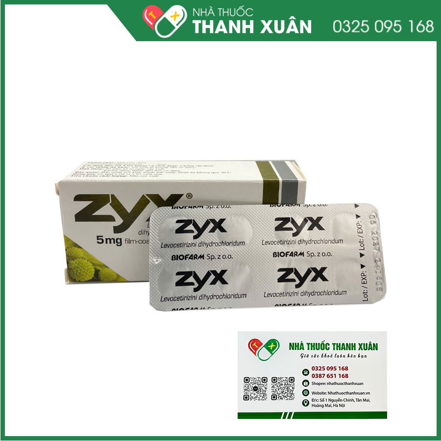 ZYX thuốc chống dị ứng